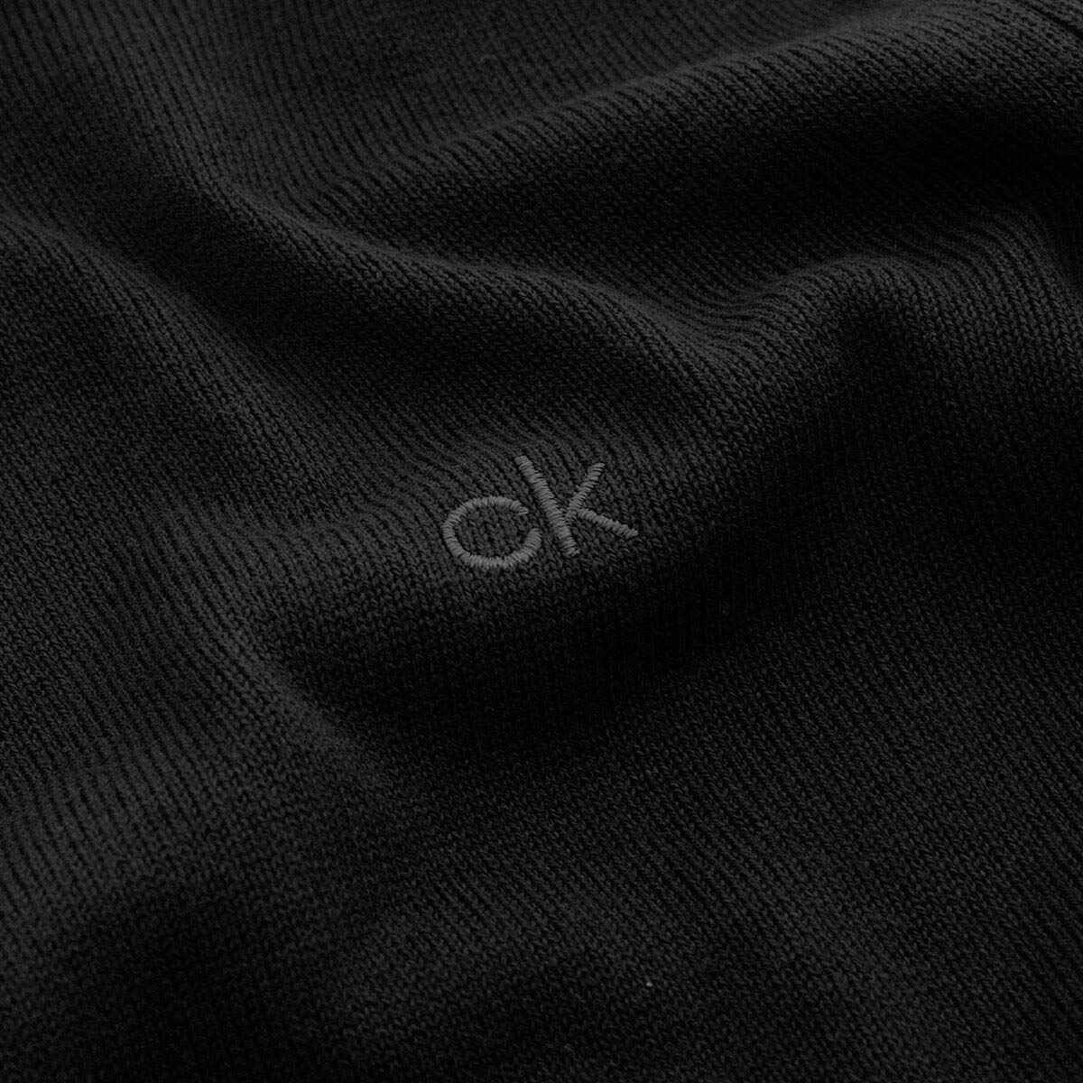 Calvin Klein Uomo 2026 CK Maglione Durevole a Costine con Collo Alto