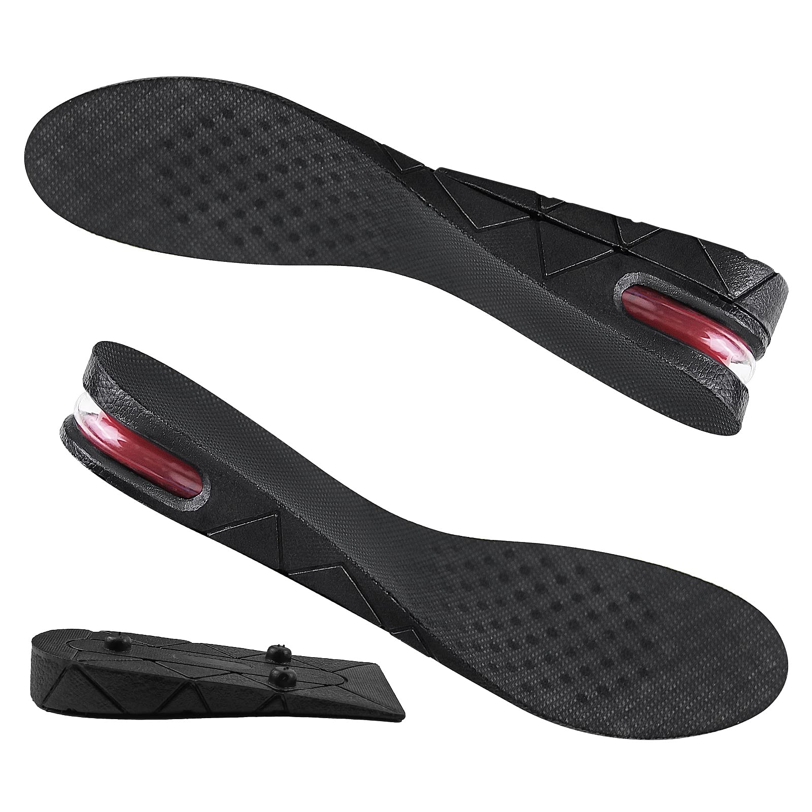 Height Increase Insoles 2 Layer Shoe Lifts Men and Women Height Insoles Shoe Inserts to Make You Taller, 2-layer, 2-Layer