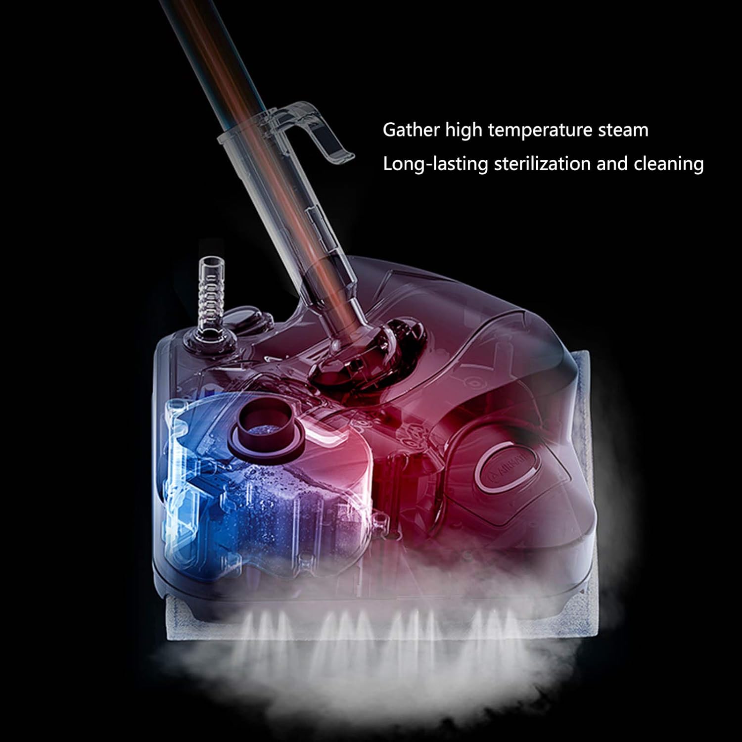 Electric Steam Mop High Temperature Cleaner Washer And Polisher Carpet Floor 1200W Electric Mop Hard Floor Steam Cleaner for All Floors White