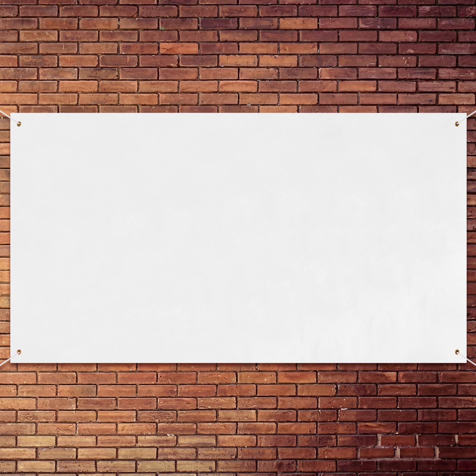 Zonon Blank Banner to Decorate Polyester Oxford Cloth,White,5 X 10 Feet