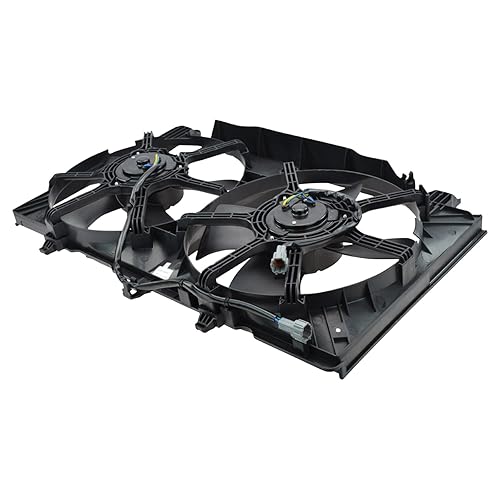 Vista 533 de TRQ Conjunto de ventilador de refrigeración dual compatible con Infiniti EX35 2009 FX35 FX50 2007-2008 G35 2008-2013 G37 2012-2013 M35h 2014-2015