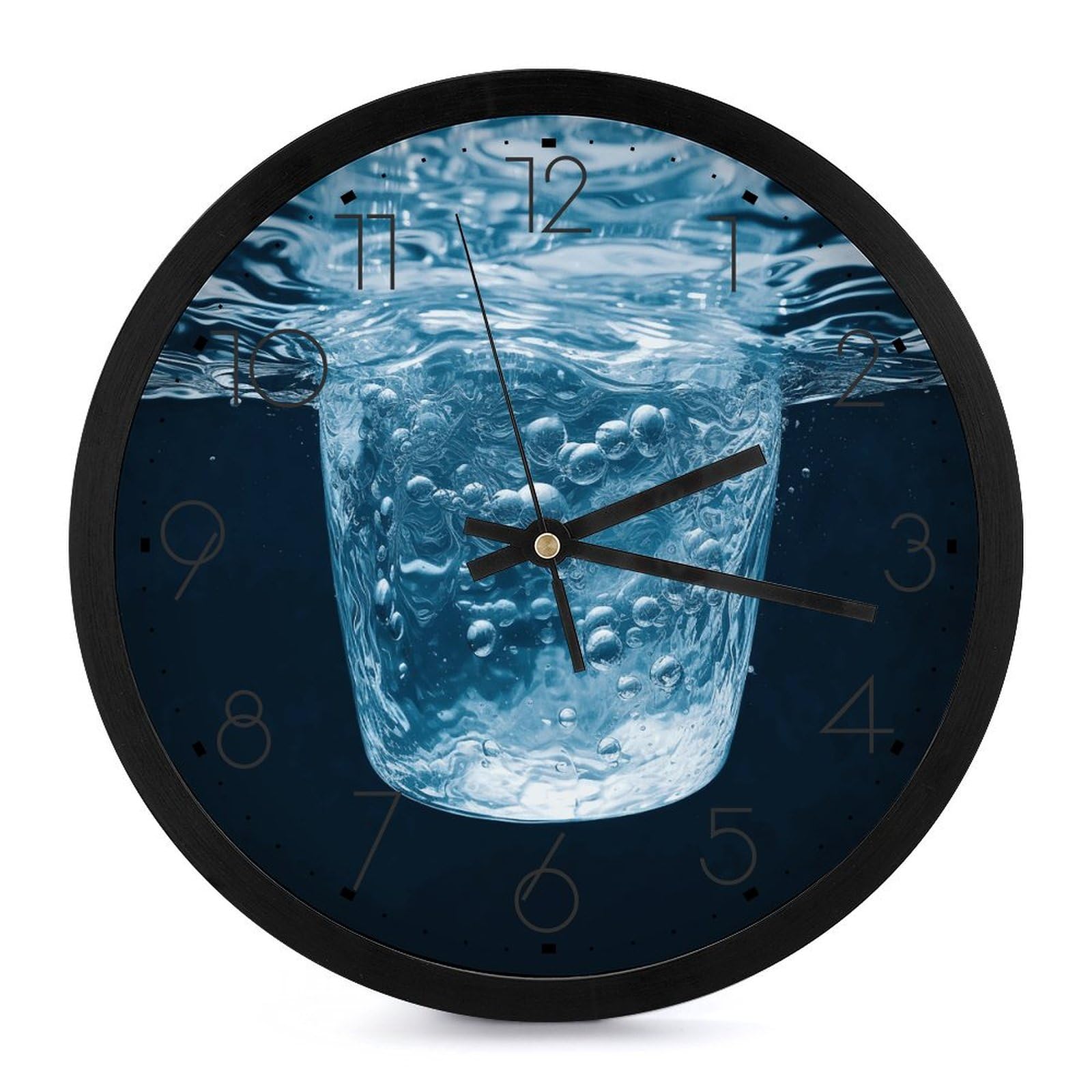 Horloge murale silencieuse sans tic-tac dotée d'un mécanisme à quartz précis