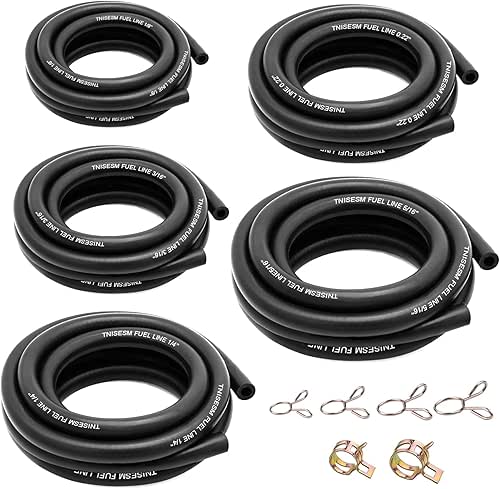 Tnisesm 3-Feet Fuel Hose Line - 1/8" 3/16" 0.22" 1/4"