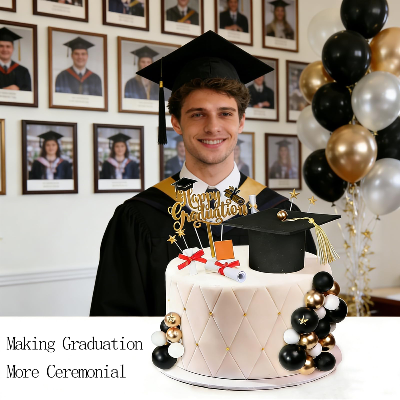 Lot de 25 Décorations Cake Topper Chapeau Diplômé, Décorations de gâteau de remise de diplôme de 2025, 2025 Graduation Cupcake Toppers, pour 2025 Fête de Graduation Deco Gateau Lot de 25 Décorations Cake Topper Chapeau Diplômé, Décorations de gâteau de remise de diplôme de 2025, 2025 Graduation Cupcake Toppers, pour 2025 Fête de Graduation Deco Gateau