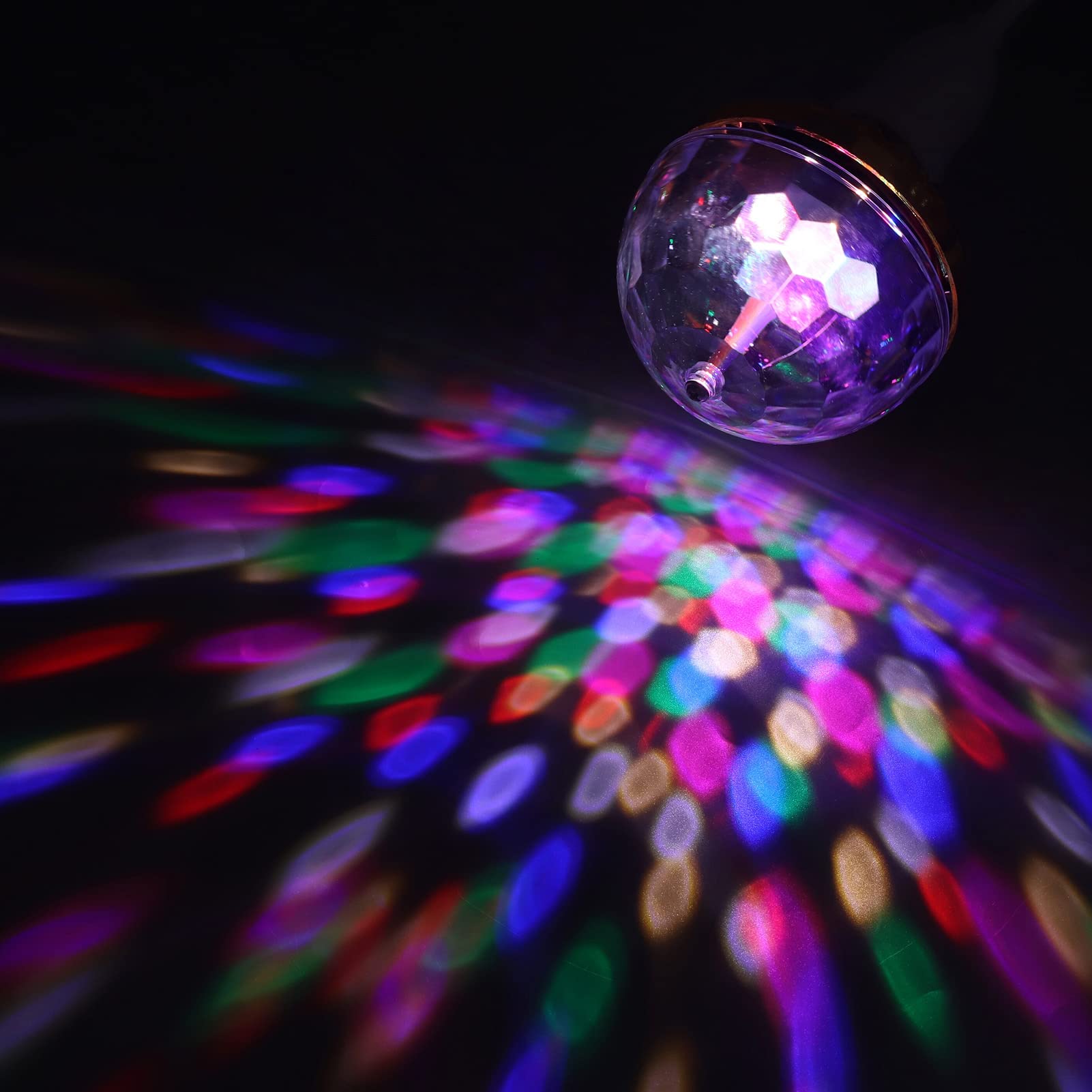 Keenso Lámparas de Bola de Discoteca, Bola de Luces de Fiesta de Metal con Enchufe Universal para Ceremonia de Boda de Karaoke