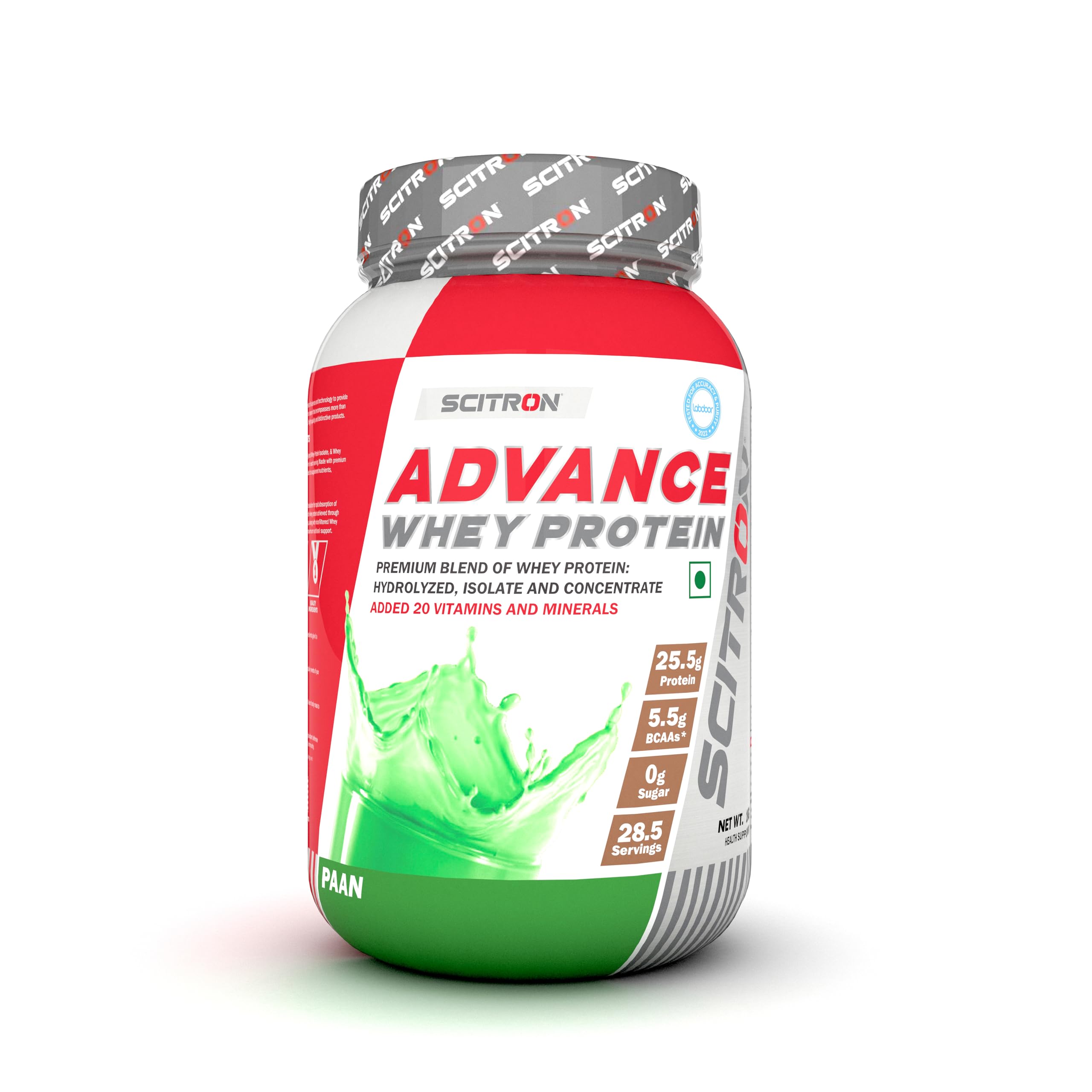 See full amazon price history chart for Scitron Advance Whey Protein 1Kg Paan (28.5 Servings, 25.5g Protein, 5.5g BCAAs, 0g Sugar, 20 Vitamins & Minerals) Certified by Labdoor, USA | Sourced from Glanbia Nutrition | Certified by Informed Choice Scitron Advance Whey Protein 1Kg Paan (28.5 Servings, 25.5g Protein, 5.5g BCAAs, 0g Sugar, 20 Vitamins & Minerals) Certified by Labdoor, USA | Sourced from Glanbia Nutrition | Certified by Informed Choice (B0C7LCB438) Amazon Price History, Amazon Price Tracker