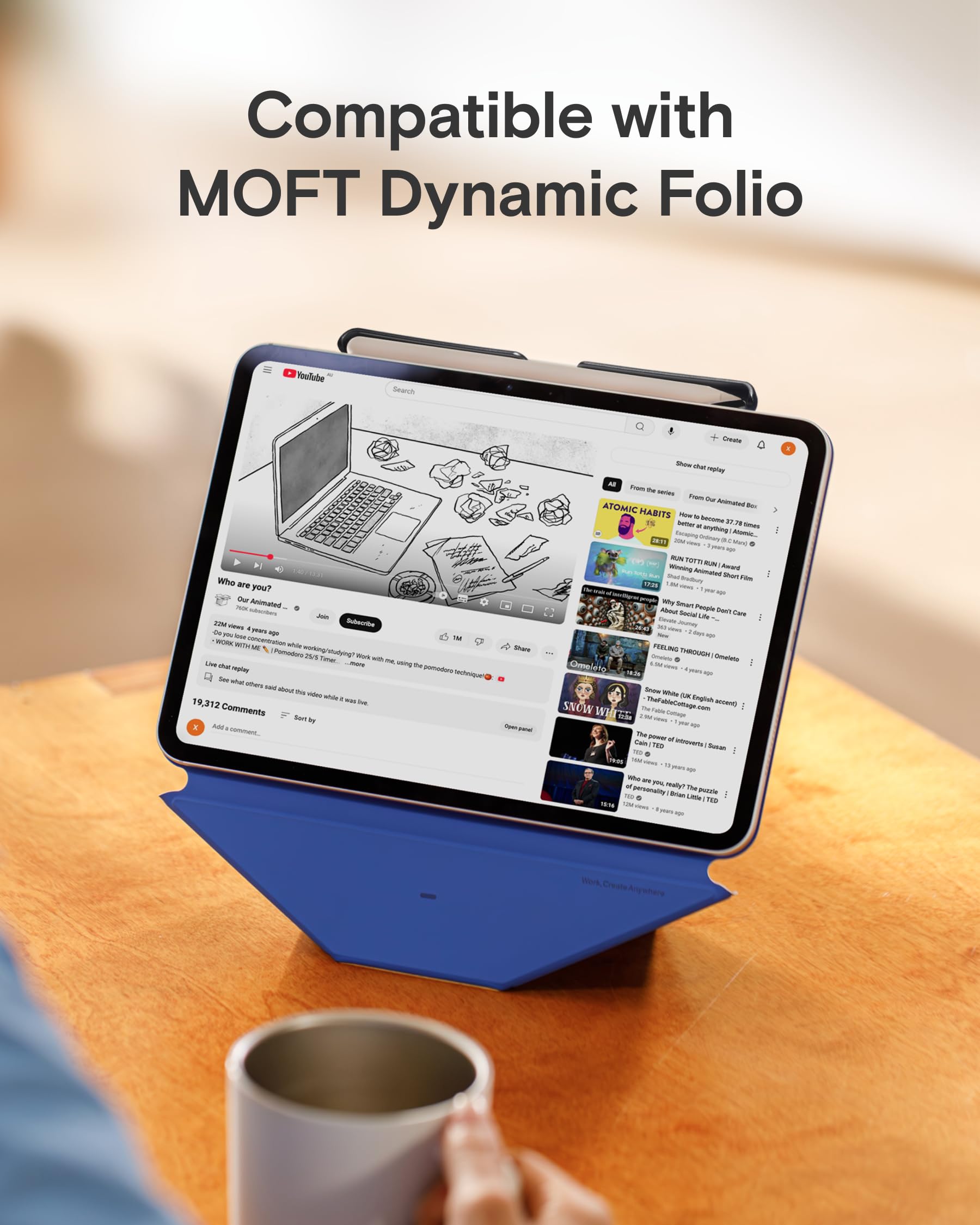 MOFT Porta-Penna custodia USB-C compatibile Apple Pencil Pro 2ª generazione Apple Smart Folio Magic Keyboard