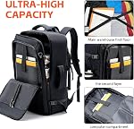 Travel Laptop Backpack, 50-60L Large Expandable Suitcase-Style Backpack for Business & Daily Travel, Carry-On Friendly with Side Water Bottle Pockets, Fits 18-Inch Laptops