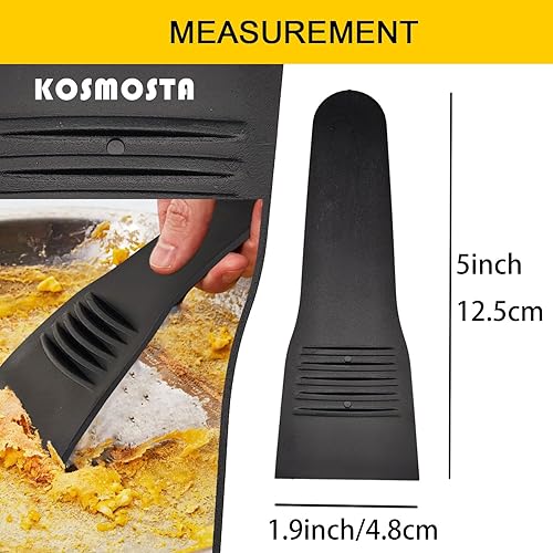 Miniatura 2 de Espátula Raclette para sartenes antiadherentes, herramientas de cocina y artilugios, gran utensilios para hornear para cocinar y decorar,