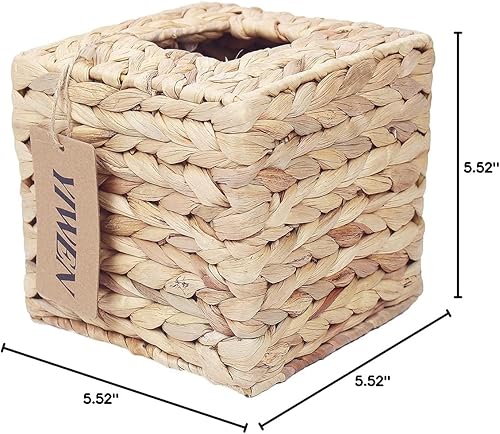 Miniatura 7 de Soporte cuadrado para caja de pañuelos, funda decorativa para caja de pañuelos, servilletero, decoración automotriz, cubierta de pañuelos para