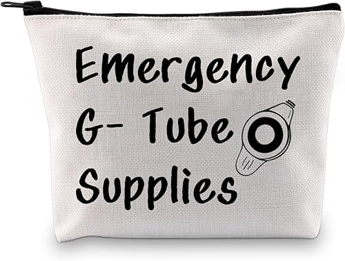 Bolsa de tubo de alimentación, regalo divertido para dietista, bolsa de maquillaje para cosméticos de enfermería, regalo de enfermería, suministros