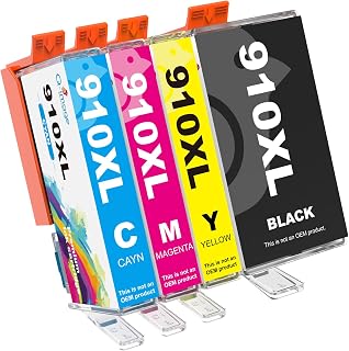910XL 910 XL Ink Cartridges Combo Pack Replacement for HP 910XL 910 XL Ink Work with OfficeJet Pro 8020 8025 8035 8030 8028 OfficeJet 8022 8018 8015 8010 Printer Ink