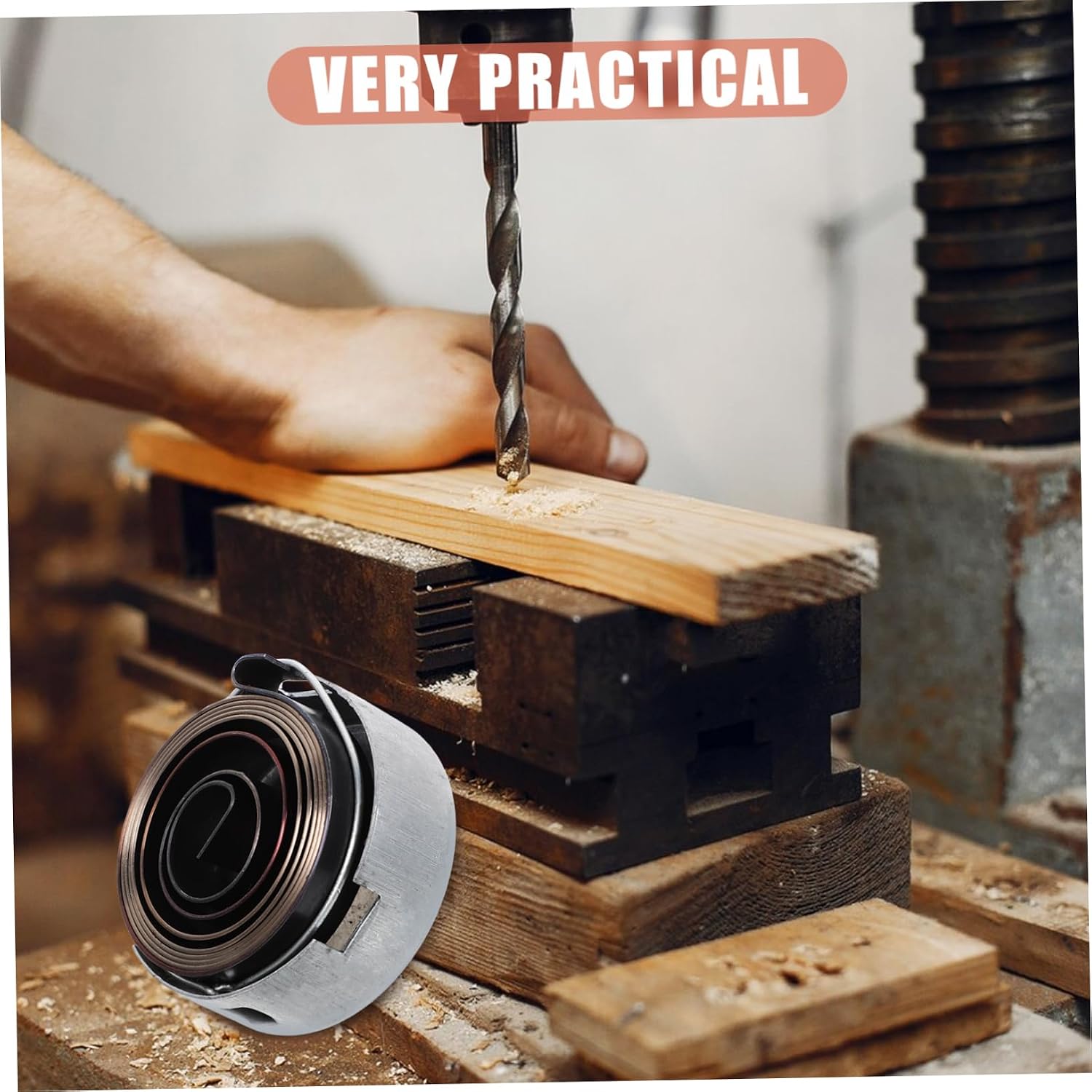 4 Sets Drill Press Spring Quill Spring Precision Assembly Tool Steel Material
