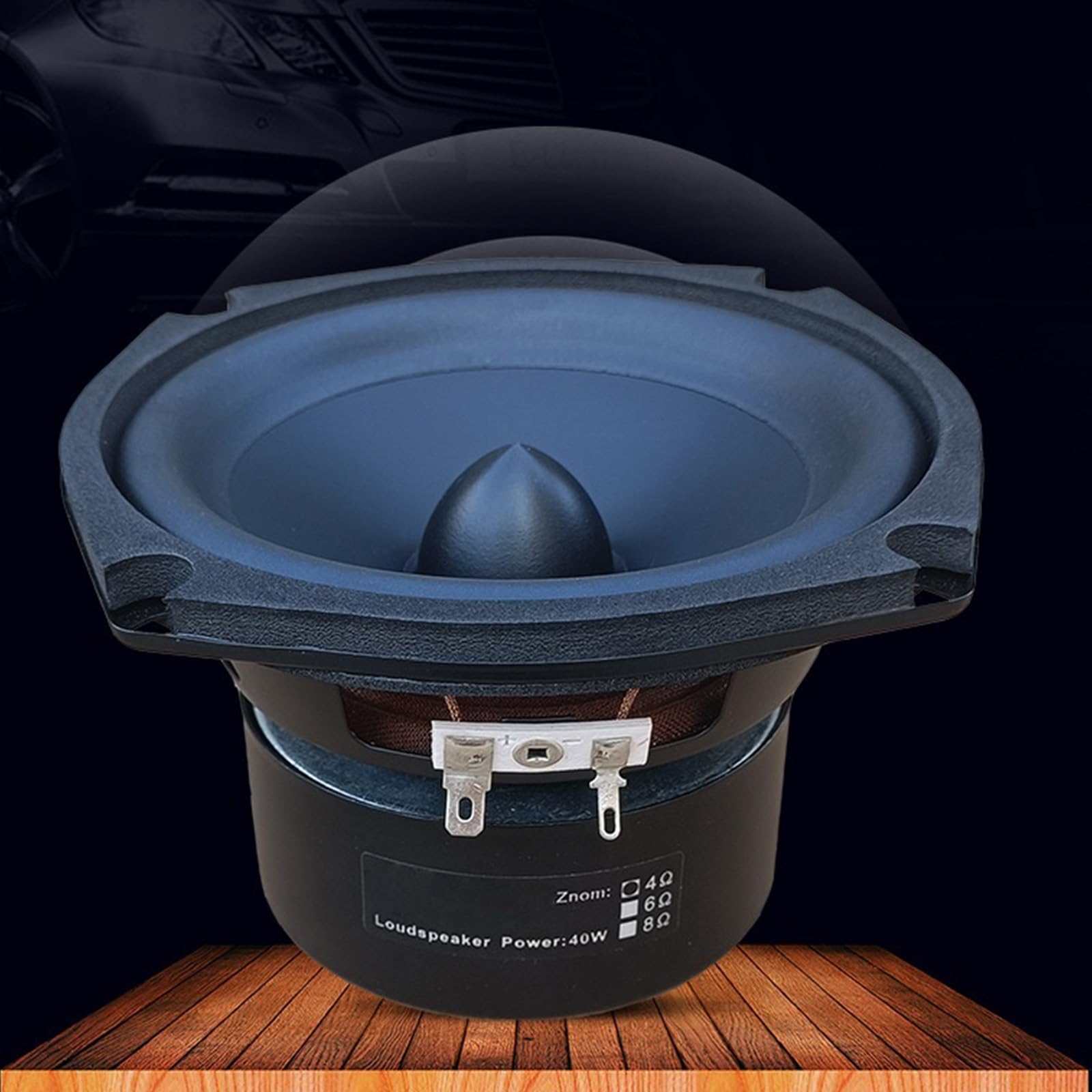 13.3 cm Kwadratowe głośniki basowe klasy audiofilów Zoptymalizowana konstrukcja HiFi Metalowa gumowa konstrukcja Szeroka kompatybilność Subwoofer do kina domowego