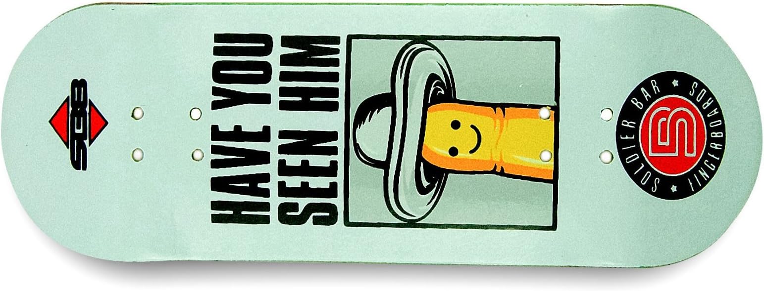 SOLDIER BAR Soldierbar 8.0 Maple Wooden Fingerboards (Deck,Truck,Wheel 1 Set) Have You seen him