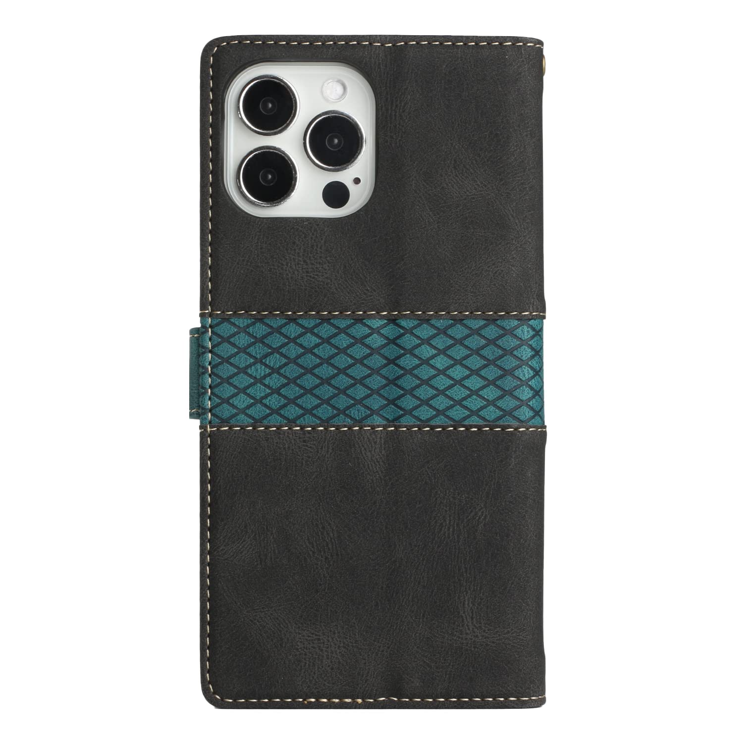 Samokor Cover per iPhone 14 Pro Max 5G Pelle Flip Custodia Cavalletto Portafoglio Magnetica Carta Fessura Antiurto per iPhone 14 Pro Max 5G, Marrone