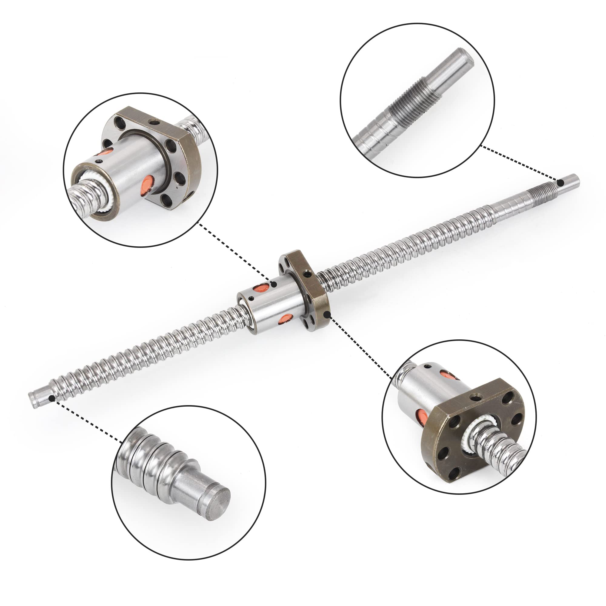 The House Ball Size 4 12mm Ball Screw Kit 300mm Length With BK/BF10 ...