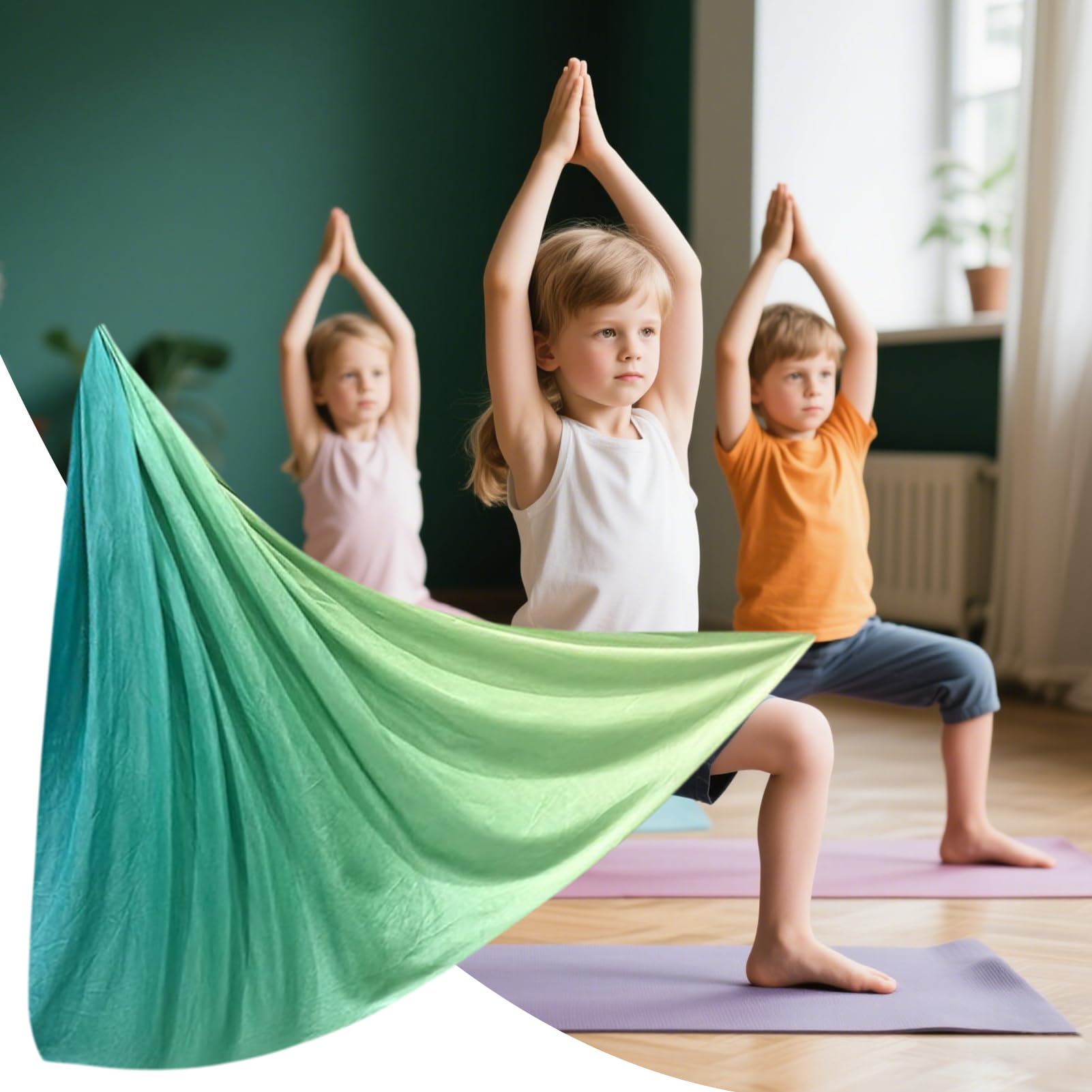 Aerial Yoga Tuch Schwebetuch Fitness - Elastisches Sensorik-Hängesystem Für Indoor Outdoor Training - Therapeutisches Turngerät
