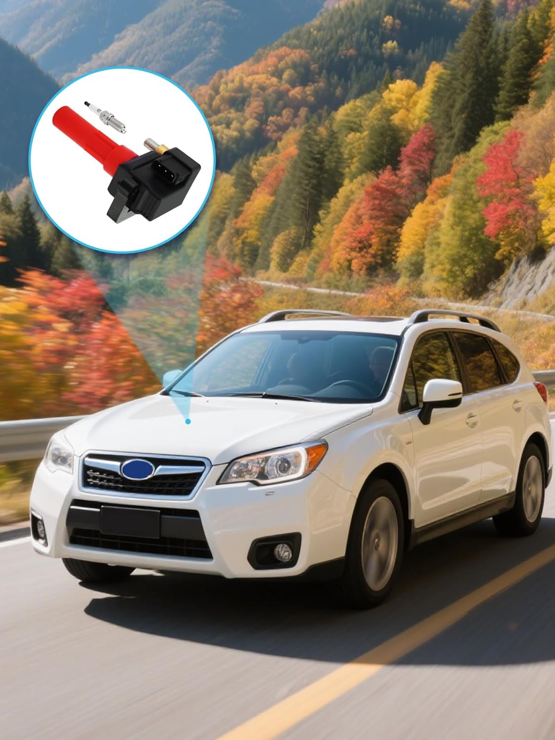 Set Of 6 UF682 Ignition Coil Pack & Iridium Spark Plugs (3.6L Only) 2010-2019 For Subaru Legacy Outback Tribeca, Replace # 22433AA610 22433AA611 22433AA612 C-864 49125 GN10666 U5357 UF666