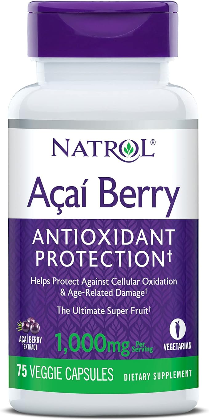 Natrol Acai Berry 1,000mg, Antioxidant Protection, Capsules