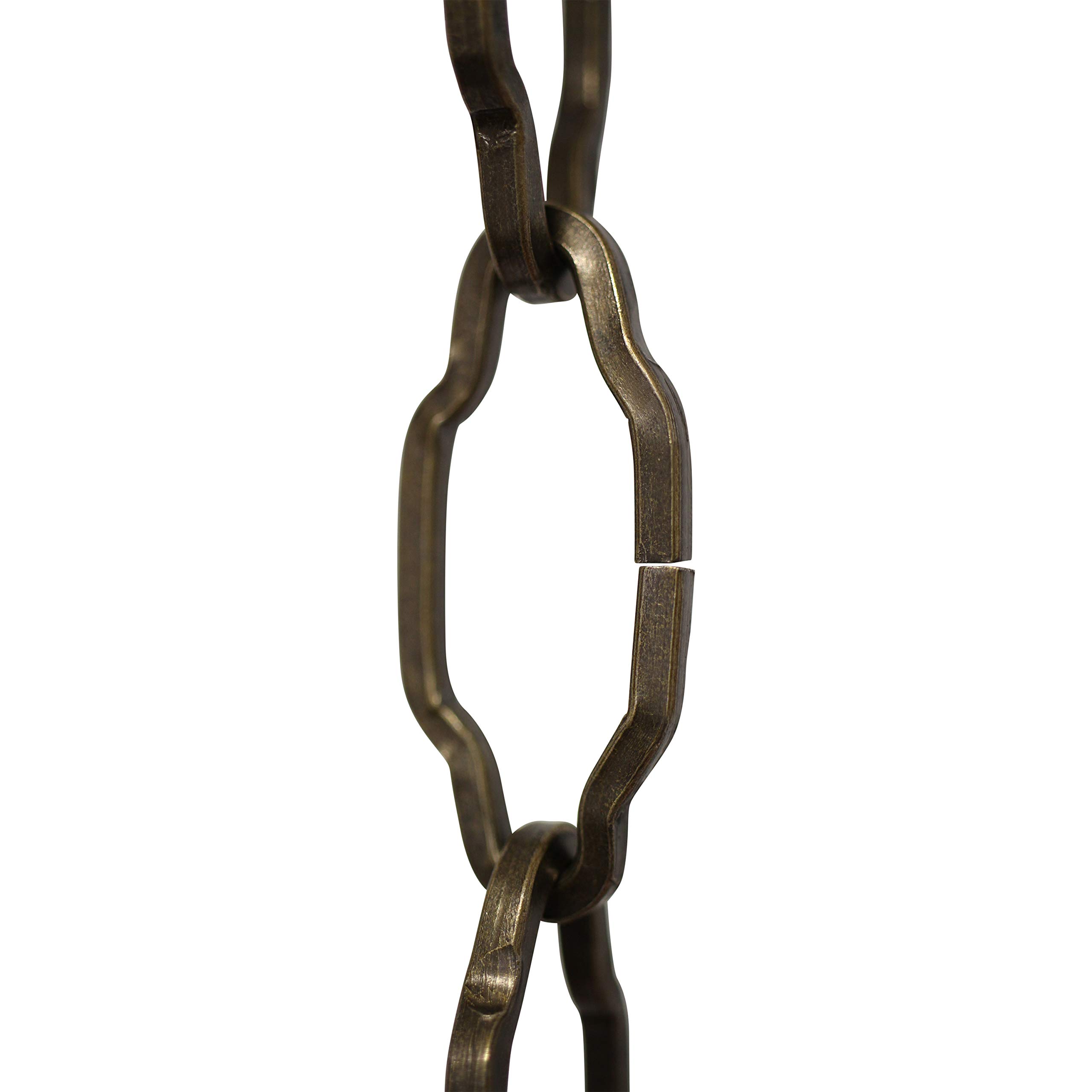 CH-S57-30-AB-10 Steel Chandelier Chain, Antique Brass (10 Feet)
