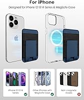 Vista 31 de Soporte magnético para tarjeta magnética para Apple Magsafe iPhone 14 Pro Max/14 Plus/14 Pro/14, 13 Max/13 Pro/13, 12 Max/12 Pro/12, accesorio