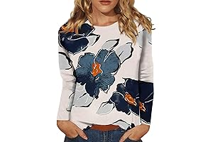 Bat Wing Floral Print Women's Top