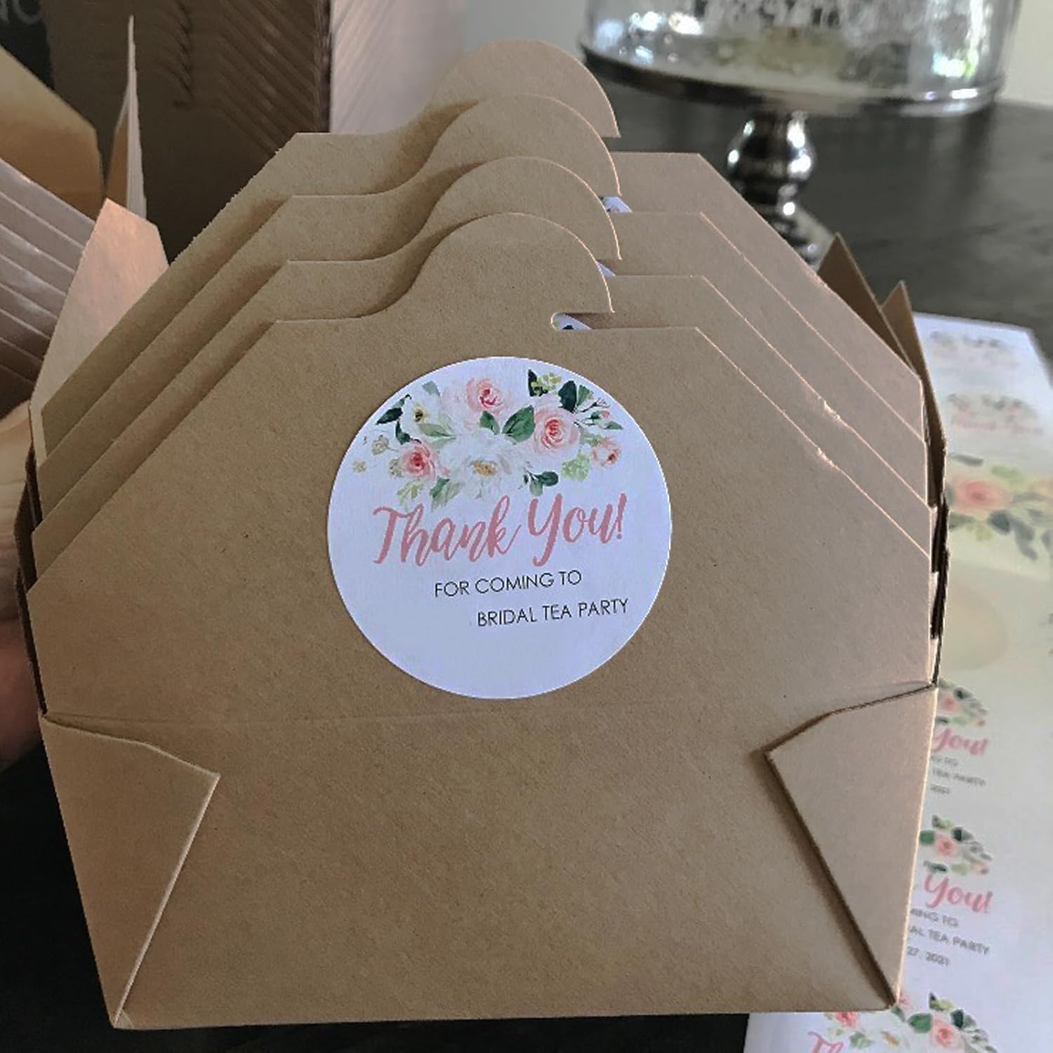 MOUYAT 100 Pack 26oz Chinese Takeout Containers, Leakproof and Microwaveable Brown Kraft Paper To Go Food Boxes for Restaurant Party