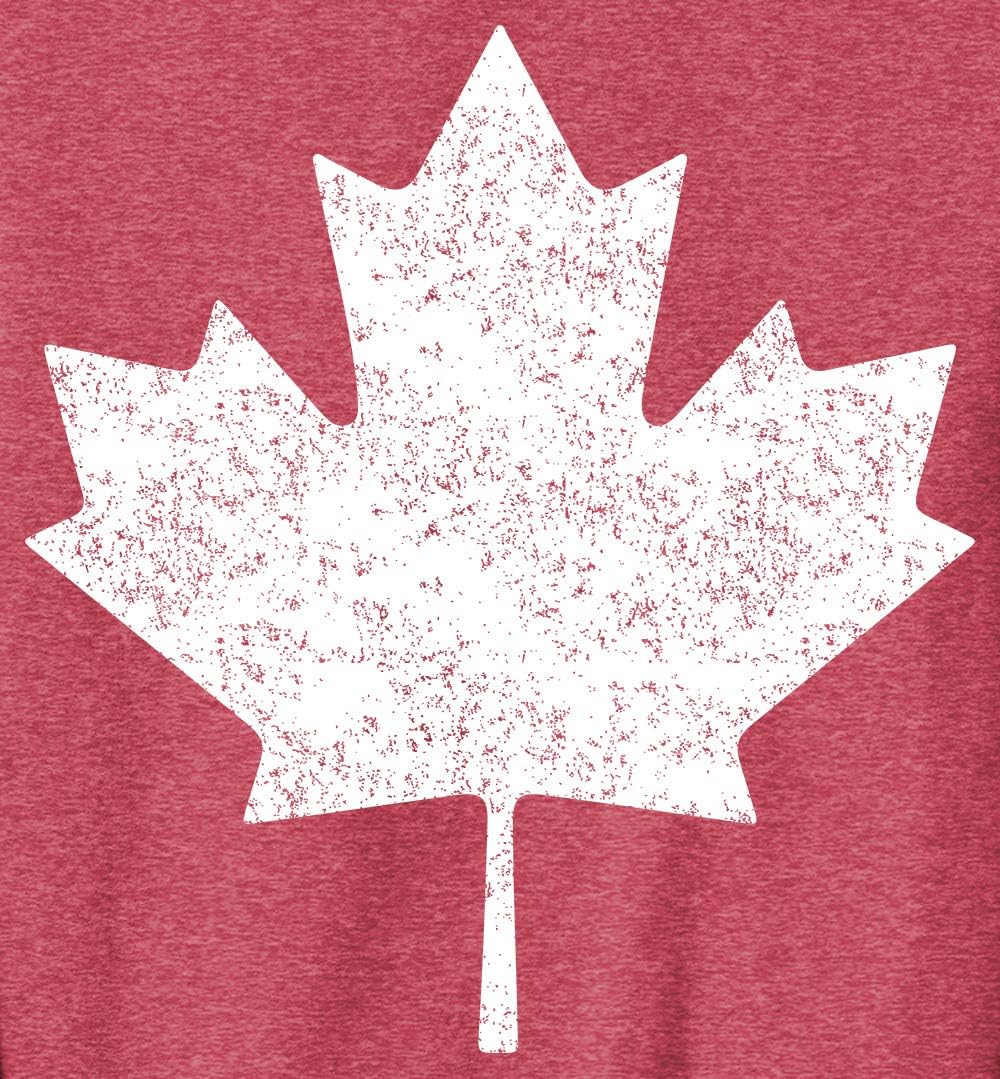Canada Pride Canadian Flag Maple Leaf Adult Sweatshirt Distressed