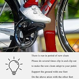 Thinvik Road Bike Cleats for Shimano SPD-SL Locking Cycling Pedals Cleat for Shimano SH10 System Shoes - 0 Degree Float