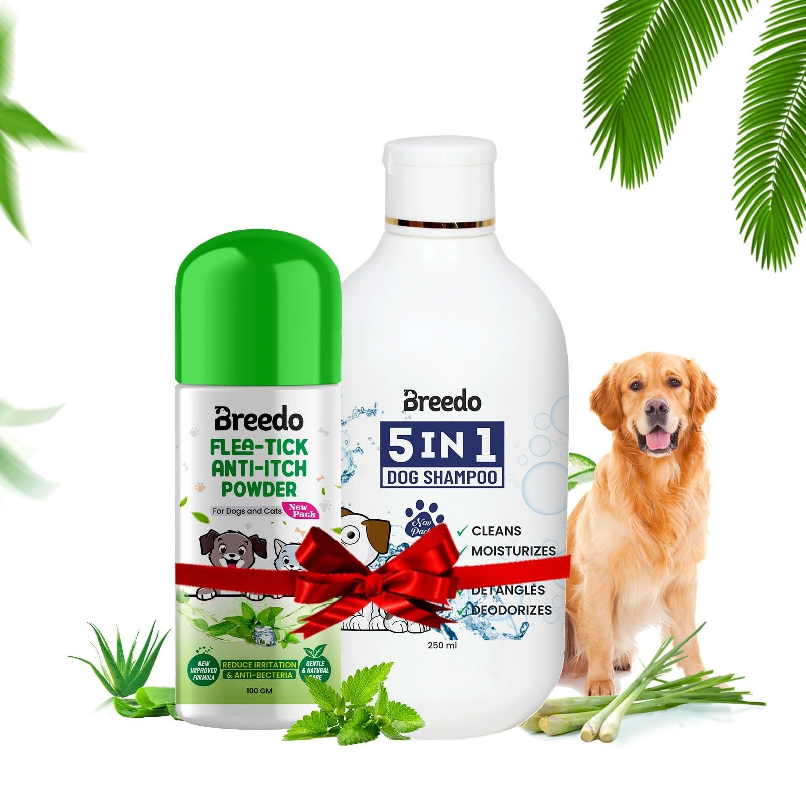 Breedo Ditch to Itch Dog 5 in 1 Shampoo | Dog Powder for Pomeranian, Shih tzu Puppy, Rottweiler Adult, German Shepherd, Labrador and Golden Retriever Powder for Persian Cat(Combo of 2) (B0CG6DXLNP) Amazon Price History, Amazon Price Tracker