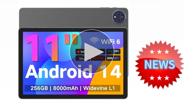 Amazon.com : JUNYANG Android 11 Inch, Android 14 Tablet with