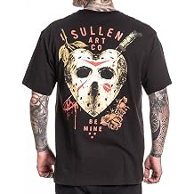 Sullen Men's Be Mine Friday The Thirteenth Horror Tattoo Lifestyle Graphic Cotton Standard Short Sleeve Tee
