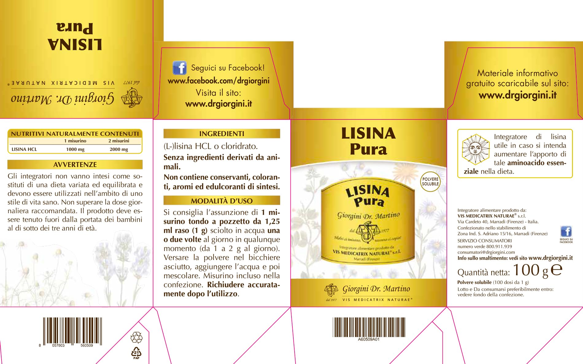 LISINA Pura Polvere - 100 g