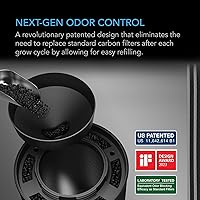 Vista 2 de AC Infinity Refillable Carbon Filter Kit 6” with Additional Refill, Odor Removal Air Scrubber For 6" Inline Fan and Ducting, Reusable Charcoal