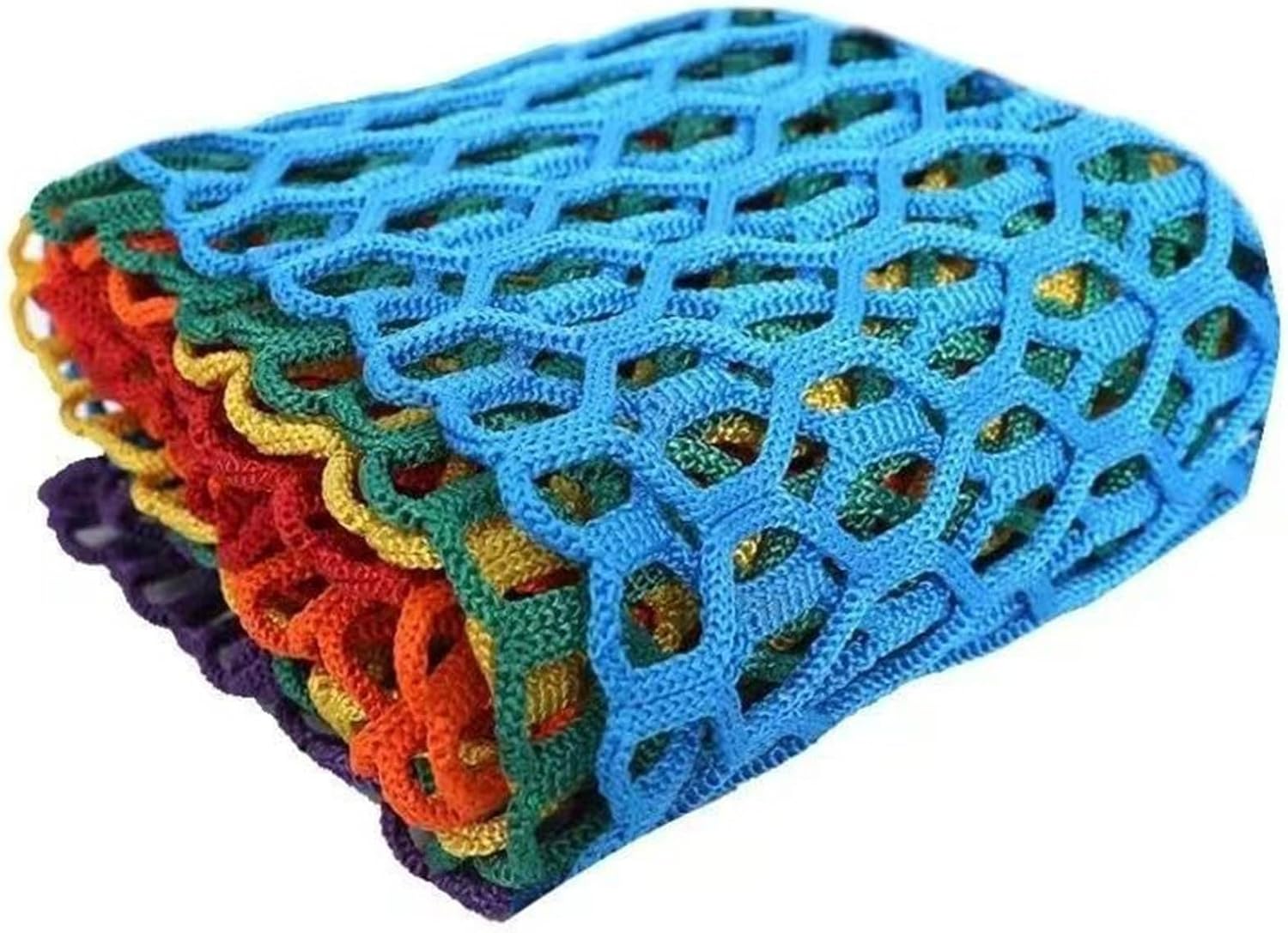 Hexagonal Coloured Safety Netting High Load Bearing Capacity Balcony and Staircase Cat Netting for Use in Amusement Parks HSOQN(1.5x2m(4.9x6.6ft))
