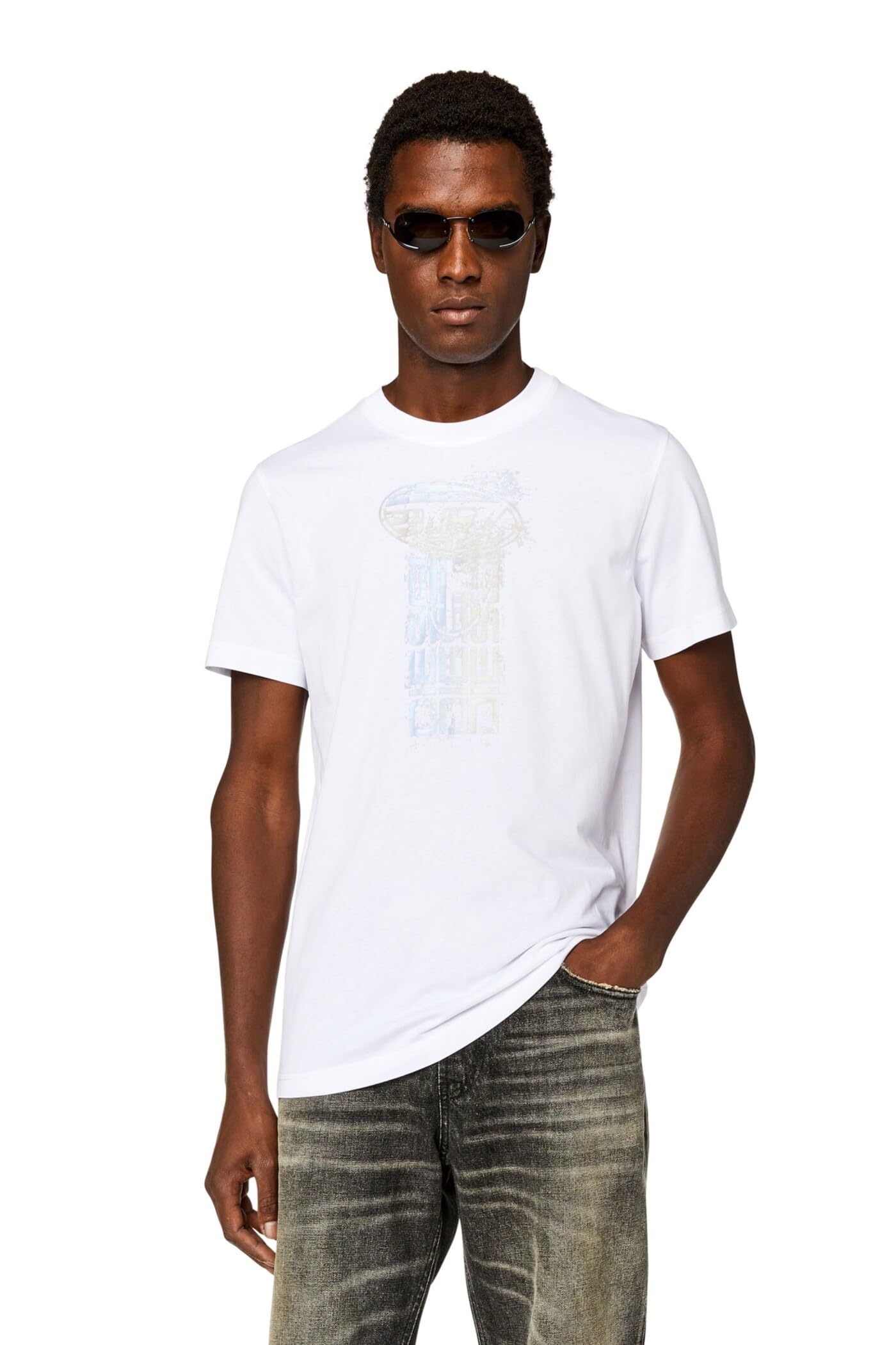 Diesel Men's 100-0Grai Diesel_t-Diegor-K68 Magliet_shirt_white_xxl