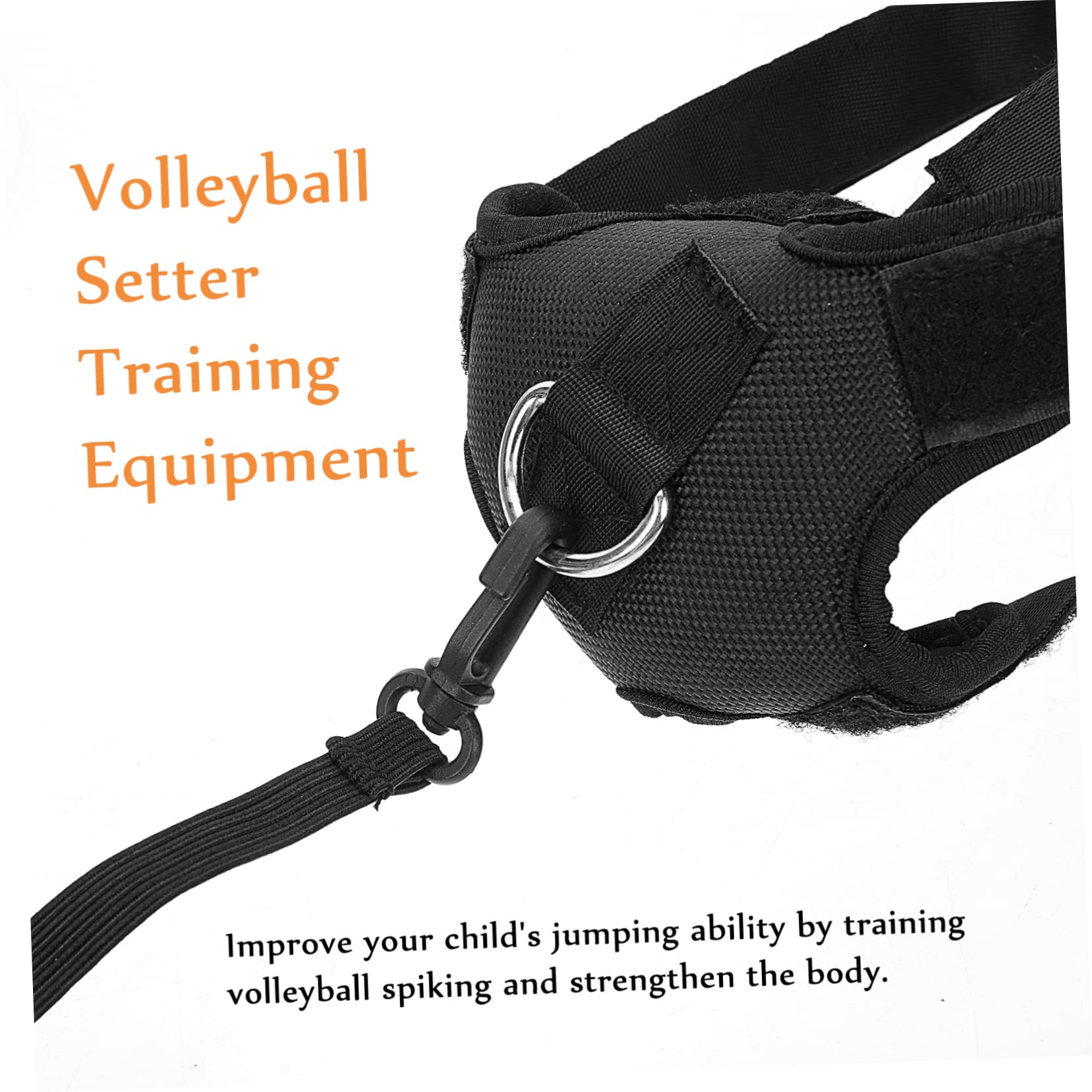 Supvox Volleyball-Trainingsgürtel tragbar Stangen Netz Spike Trainer Fußballtrainingsausrüstung werkzeug Volleyball-Trainer -Trainingsbänder -Tool Nylon Black