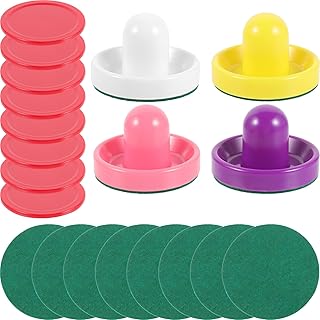 BESPORTBLE 1 Conjunto De Empurradores De Air Hockey Discos De Air Hockey Alças De Gol Pás Acessórios De Substituição Discos De Hockey No Gelo Para Mesas De Jogo Suprimentos De Hockey No Gelo