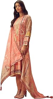 DRAVINAM Trends Women's Viscous Pashmina Digital Printed Fancy Embroidered Salwar Suit Dress Material with Pure Woolen Sho...