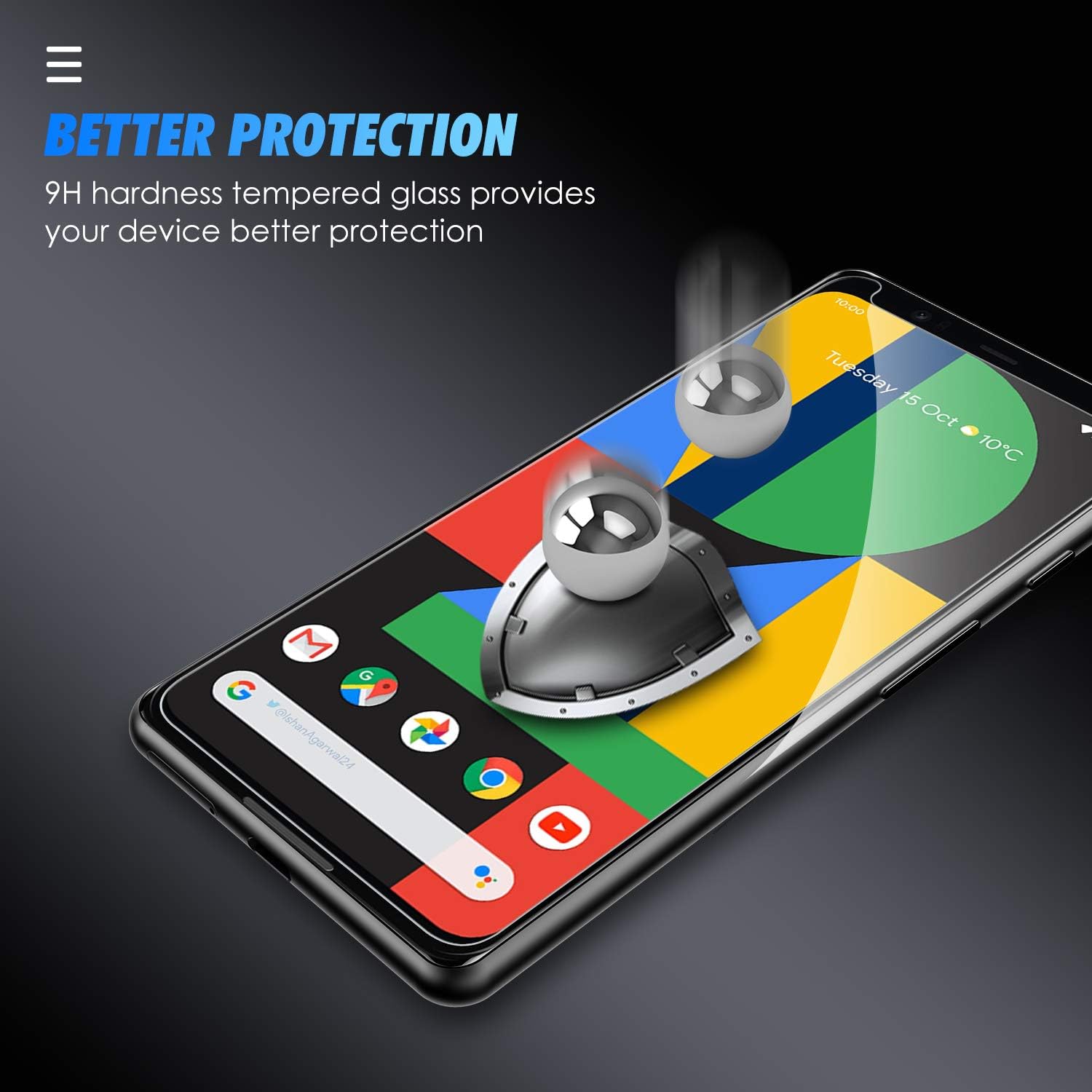 Pixel 4 XL Screen Protector,[4-Pack]SPARIN Google Pixel 4XL Screen Protector with Alignment Frame/Bubble Free/High Definition/Scratch Resistant Tempered Glass for Google Pixel 4 XL