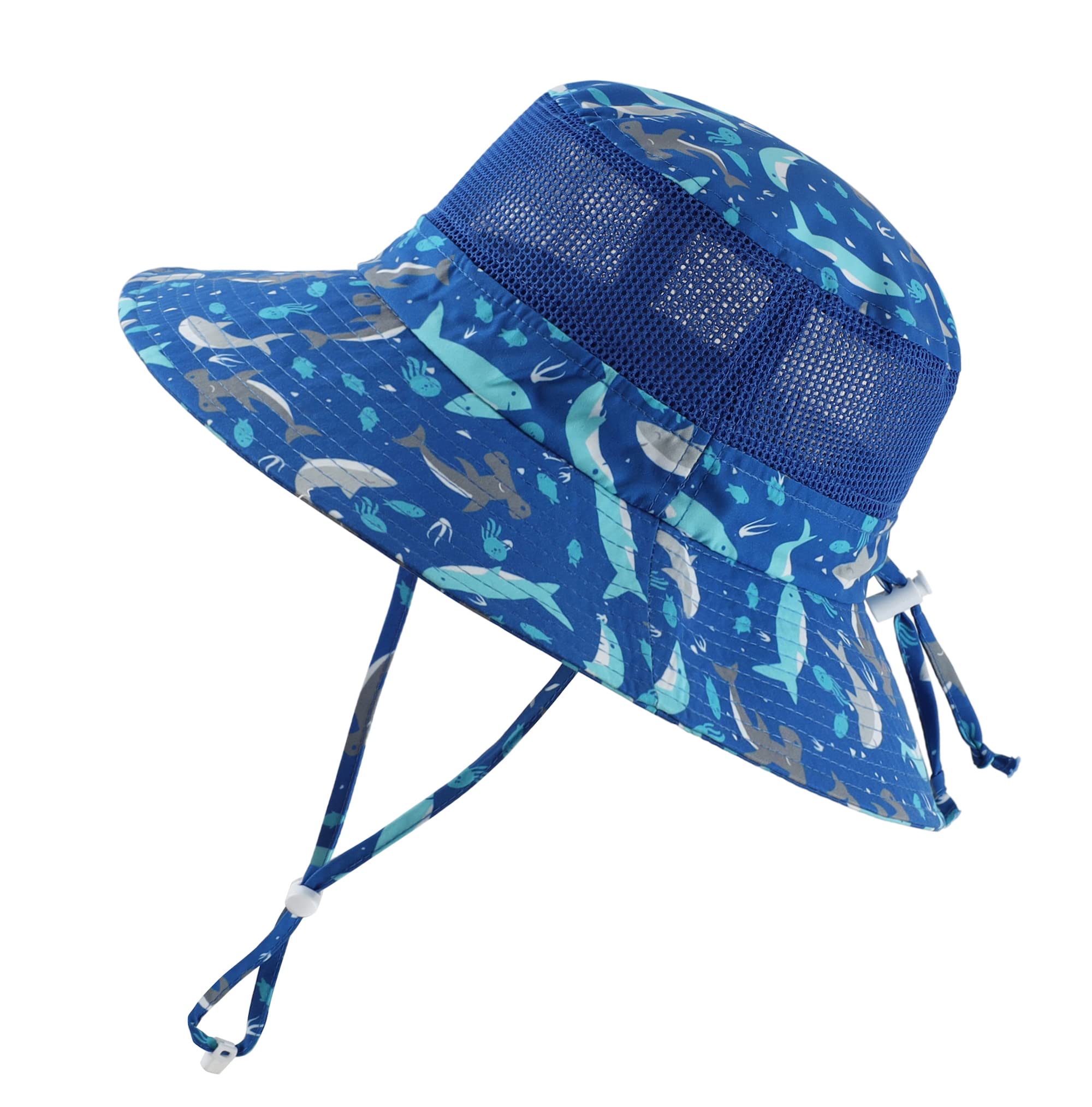 Home Prefer UPF50+ Wide Brim Sun Hat Boys Girls Sun Protection Hat Zoo Beach Swim Safari Bucket Hat for Baby Toddler Kid
