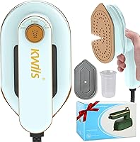 Vista 1 de Mini Travel Iron for Clothes, 180° Rotatable Portable Handheld Steam Iron, Foldable Small Size Steamer Ironing Machine with Dry & Wet Ironing for