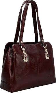 RICHSIGN LEATHER ACCESSORIES Full Grain Natural Leather Top Handle Satchel Tote Handbags & Shoulder Bags For Women Office... Price In India