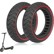 60/65-6.9 Solid Tire 10 inch for Segway Ninebot Max G2 G65 F3 F3 Pro Electric Scooters Accessories, Off-road Rubber Tyre, Shockproof, Non-Slip Replacement for Kickscooter