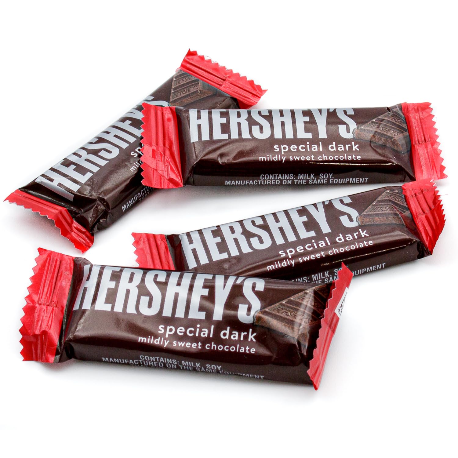 Special Dark Chocolate Bars Mini 4 lb - Individually Wrapped Snack Size Candy, Mildly Sweet Chocolate, Bulk