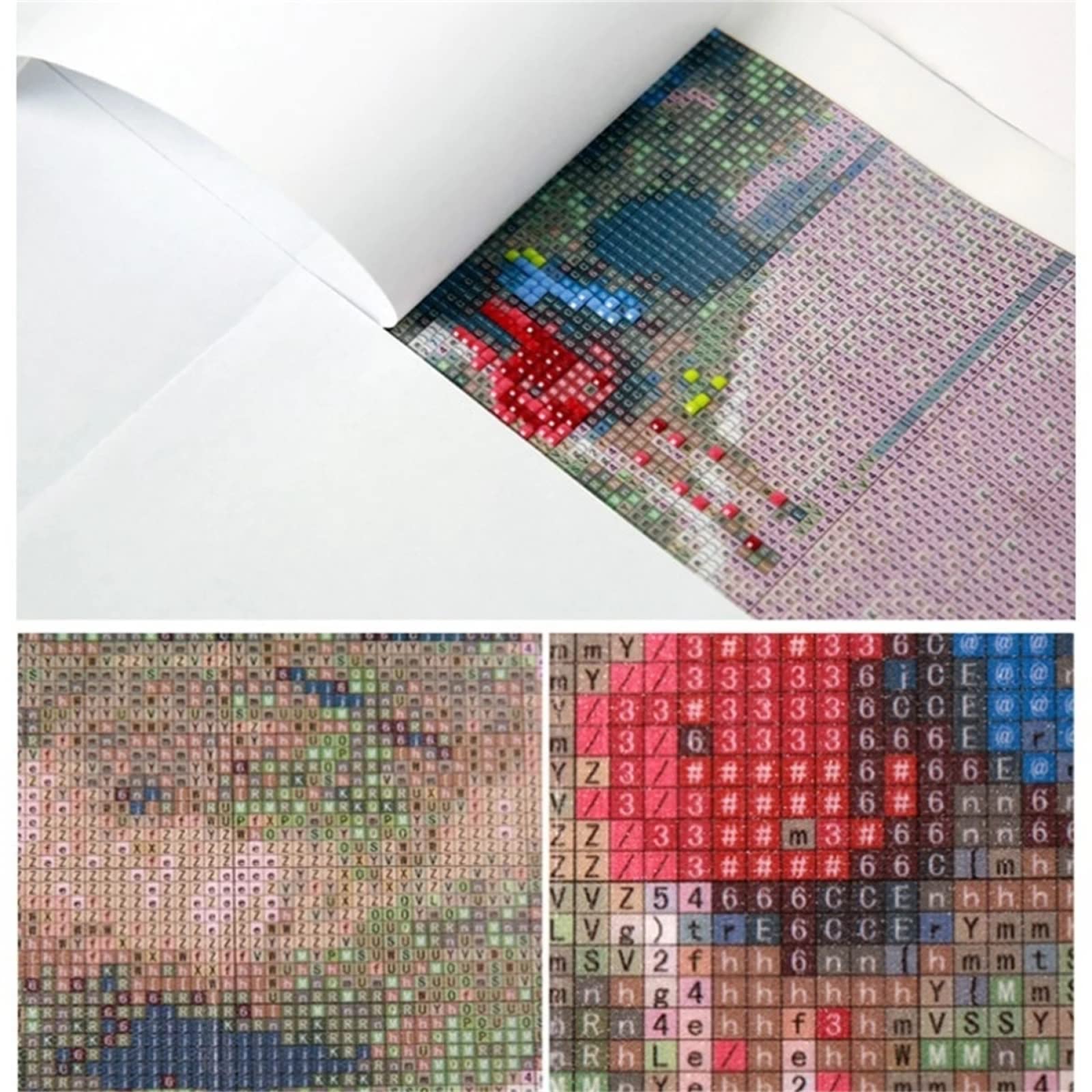 RXWZRL Kit pittura diamante 5D fai da te fiore rosa Disegno diamante per adulti strass arte ricamo arte artigianato arte decorazione della parete di casa trapano completo 30x40cm