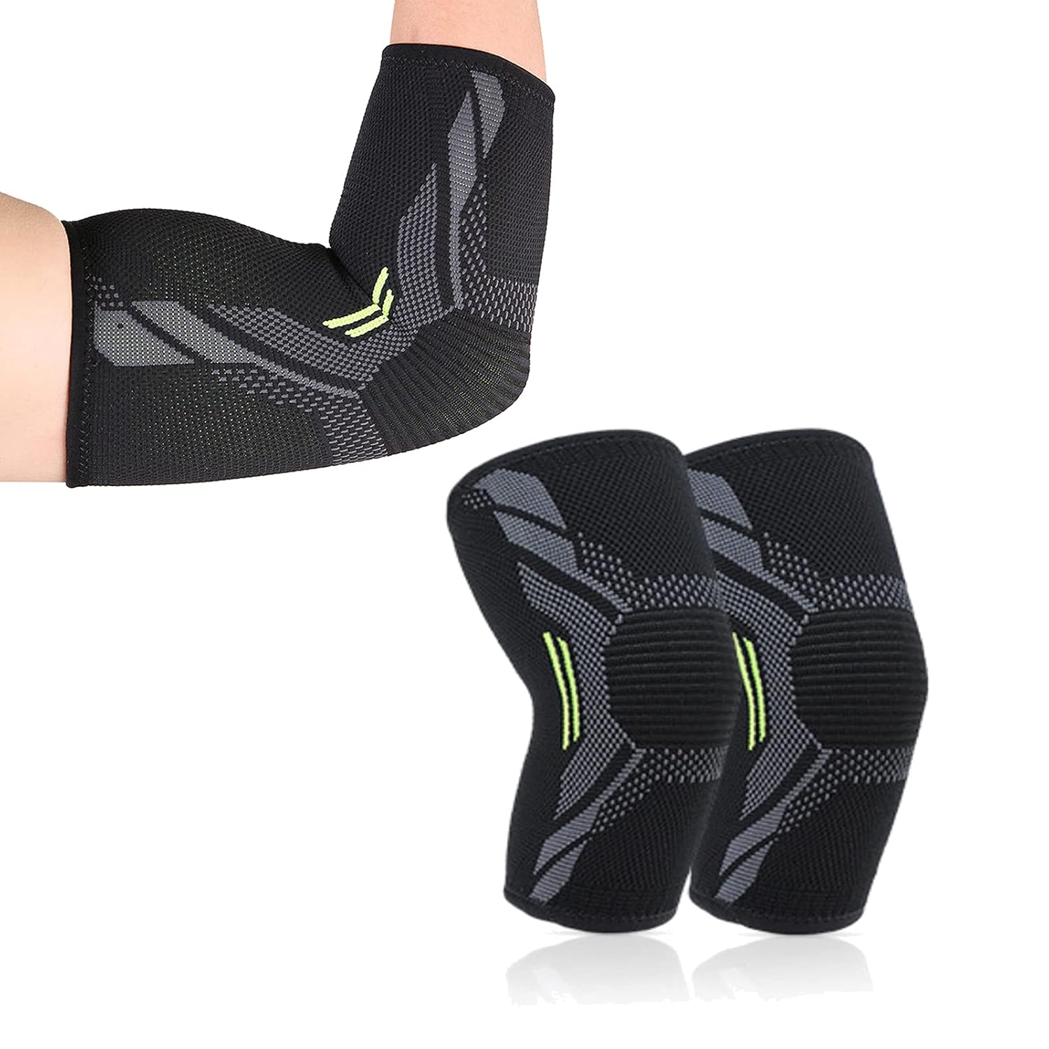 Amtrak 2 pieces Elbow Support Sleeve,Antislip Elbow Brace Compression