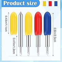 Vista 4 de 20 cuchillas de accesorios de terceros para Cricut, hoja de repuesto Luxiv para Explore Air 2 Air, cuchillas de repuesto 10P 45° Blade 5P 30° Cricut