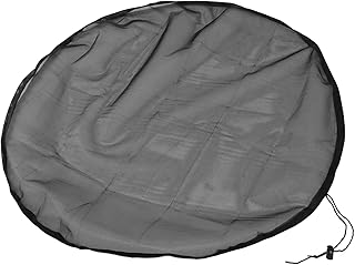 Zerodis 雨水バレルのメッシュカバーの抽選券リーフフィルター水収集バケツタンク保護者屋外の庭のネット画面耐久性のポリエステル布素材の家庭での使用シーン (直径100cm)